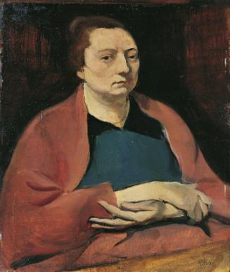 Georg Kars (Karpeles), Die Gattin des Künstlers, 1921, Öl auf Holz, 32,5 x 28 cm, Belvedere, Wi…