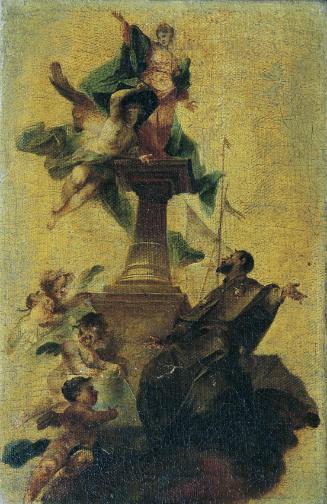 Joseph Winterhalder d. J., Der heilige Jacobus major und der Glaube, um 1750/1780, Öl auf Leinw…