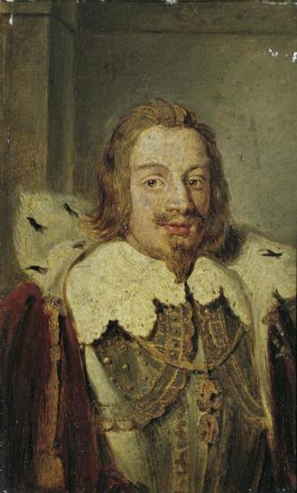 Joseph Hasslwander, Fürstenbildnis des XVII. Jahrhunderts (Kopie), Öl auf Karton, 17,5 x 11,2 c…