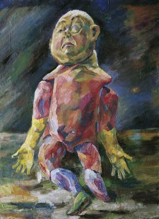 Rudolf Korunka, Invalide Puppe, 1987, Öl auf Leinwand, 110 x 79,5 cm, Belvedere, Wien, Inv.-Nr.…