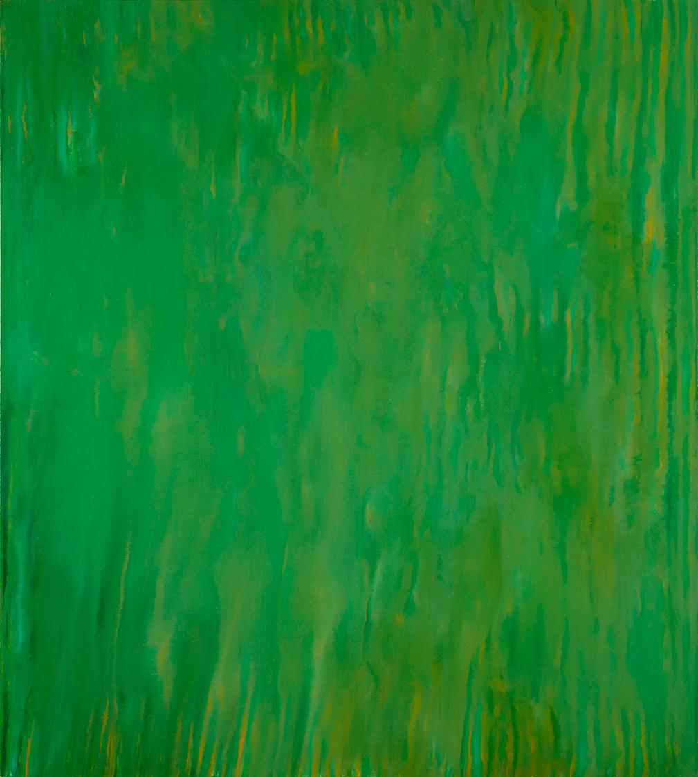 Josef Schwaiger, # 228, 1996, Acrylharz, Pigment auf Leinwand, ungerahmt: 200 × 181 × 3 cm, Sch…
