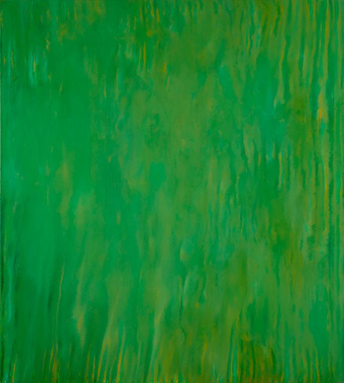 Josef Schwaiger, # 228, 1996, Acrylharz, Pigment auf Leinwand, ungerahmt: 200 × 181 × 3 cm, Sch ...