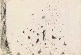 Gunter Damisch, Ohne Titel, 1987, Aquarell und Kohle auf Papier, 60 × 85 cm, Schenkung Sammlung…