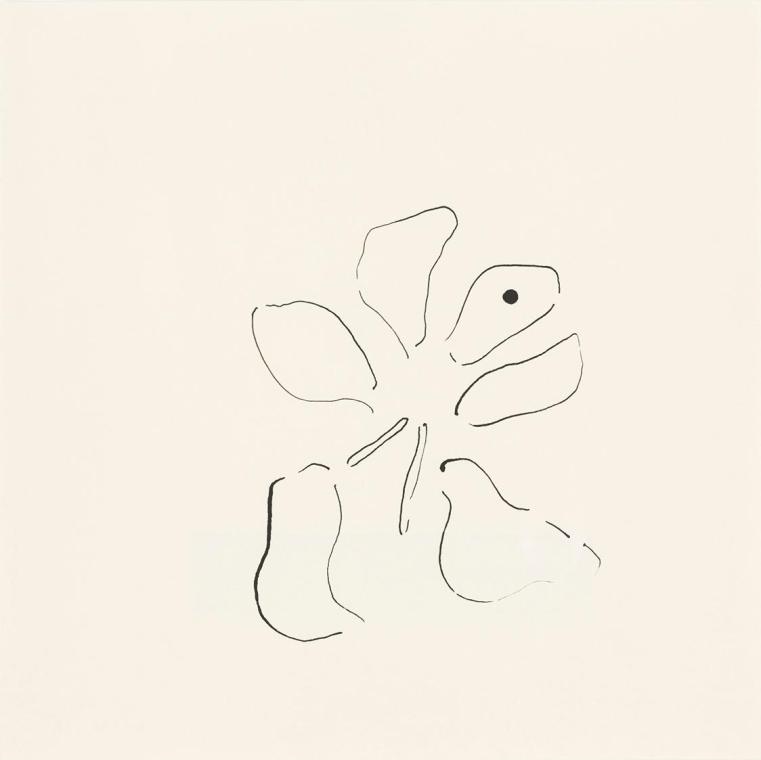 Markus Huemer, Citrus aurantium 3.2., 2006, Tusche auf Papier, 30 × 30 cm, Schenkung Sammlung P…