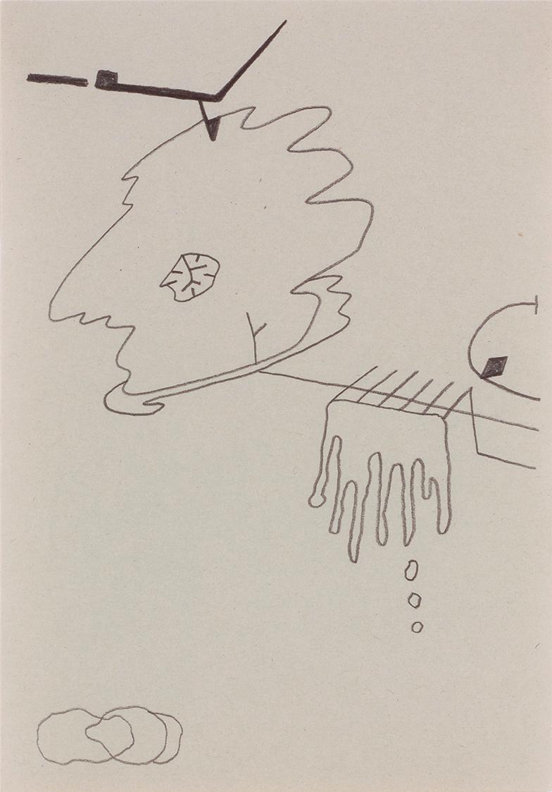 Gerwald Rockenschaub, GR07DR04, 2007, Bleistift auf Papier, 20,7 × 14,7 cm, Schenkung Sammlung …
