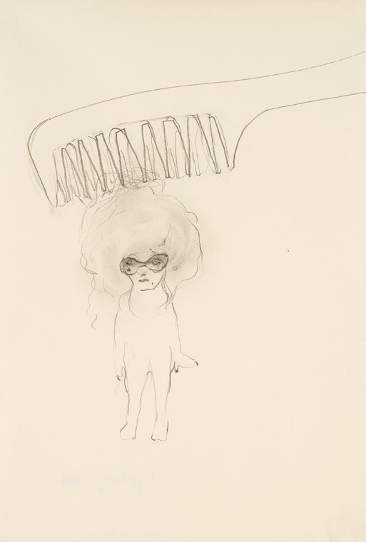 Maja Vukoje, Ohne Titel, 2000, Bleistift auf Papier, 29 × 19 cm, Schenkung Sammlung Ploner, Bel…