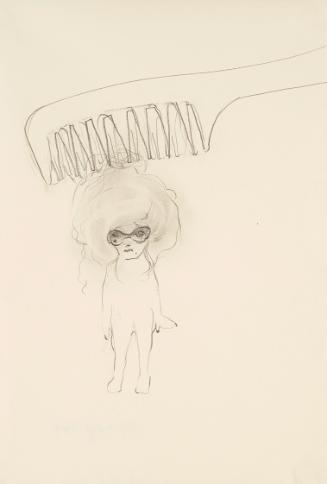 Maja Vukoje, Ohne Titel, 2000, Bleistift auf Papier, 29 × 19 cm, Schenkung Sammlung Ploner, Bel…