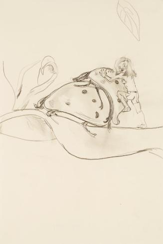 Maja Vukoje, Ohne Titel, 2001, Bleistift auf Papier, 29 × 19 cm, Schenkung Sammlung Ploner, Bel…