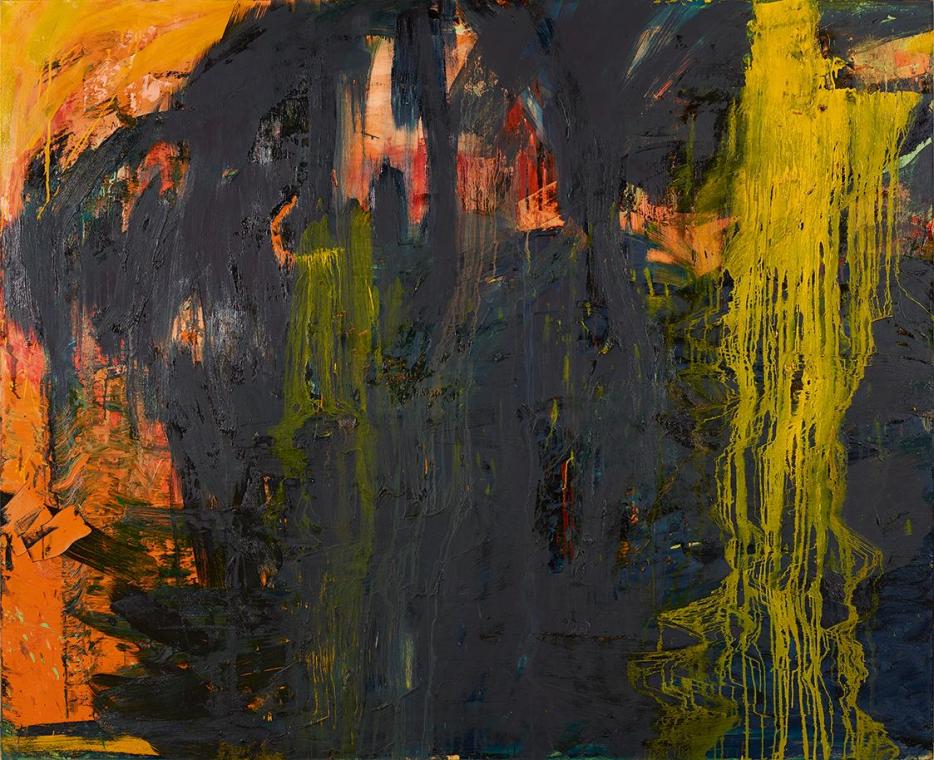 Herbert Brandl, Ohne Titel, 1991/1992, Öl auf Leinwand, ungerahmt: 180 × 220,5 × 4 cm, Schenkun…