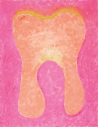 Oswald Oberhuber, Zahnbild, 1966, Öl auf Leinwand, ungerahmt: 250 × 193 × 3,5 cm, Belvedere, Wi…