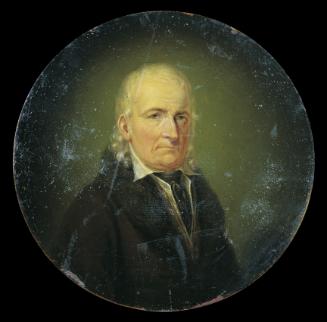 Josef Lambert Denk, Josef Denk (?), 1828, Öl auf Kupfer, D: 15,5 cm, Belvedere, Wien, Inv.-Nr. …