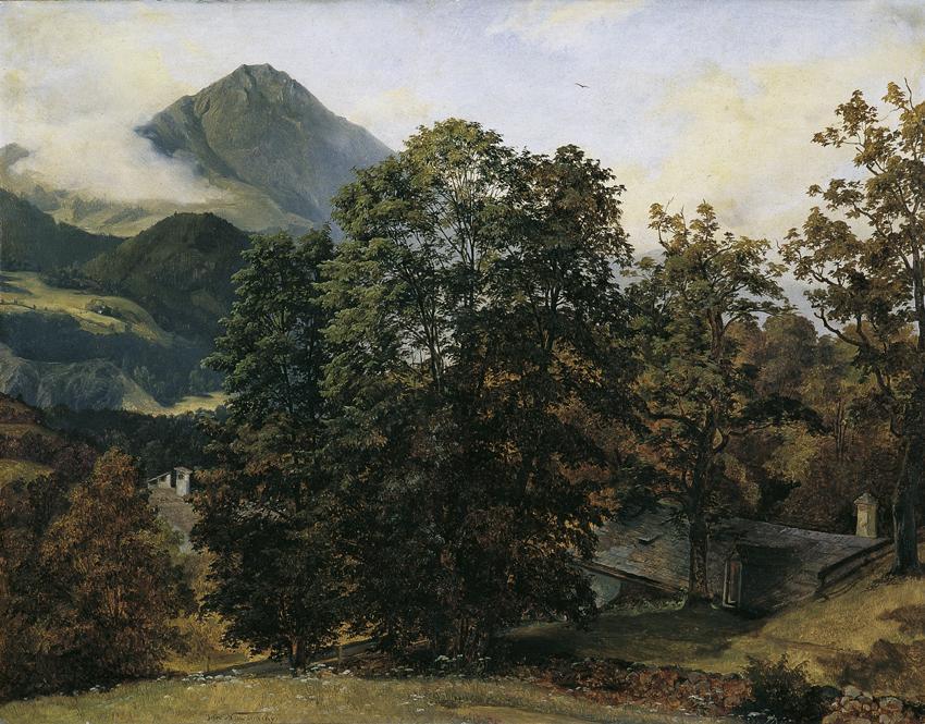 Jan Novopacky, Berchtesgaden, Öl auf Papier auf Karton, 51 x 66,5 cm, Belvedere, Wien, Inv.-Nr.…