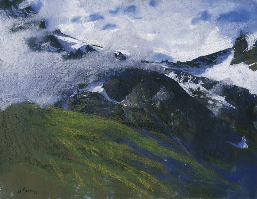 Adolf Gross, Aufsteigender Nebel, 1903, Pastell auf Karton, 44 x 56,5 cm, Belvedere, Wien, Inv. ...