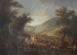 Johann Nepomuk Höchle, Die verbündeten Heere, Kaiser Franz I. (II.) von Österreich mit dem Kron…