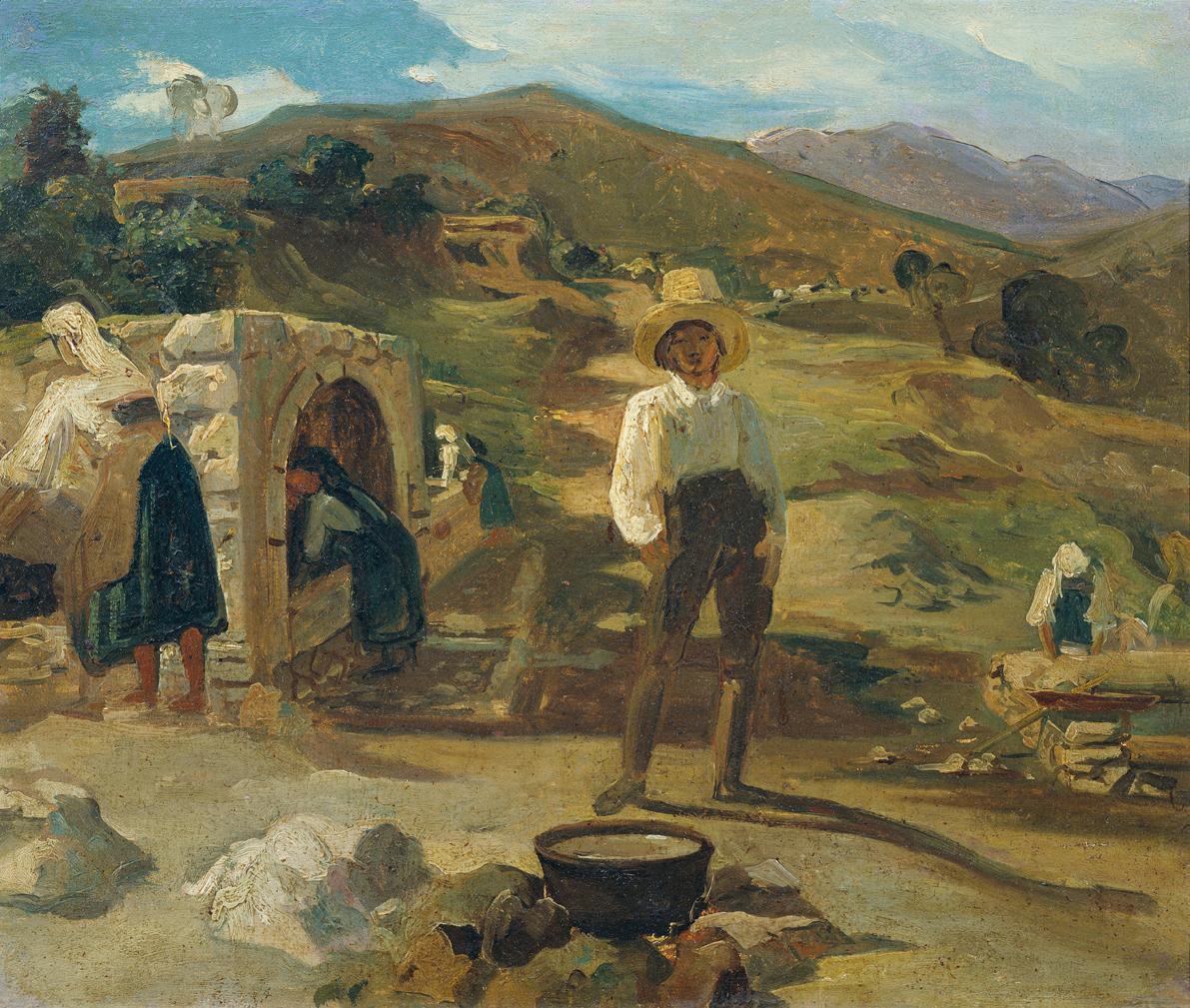 Carl Rahl, Italienische Landschaft, 1836/1850, Öl auf Leinwand, 32 x 38 cm, Belvedere, Wien, In…