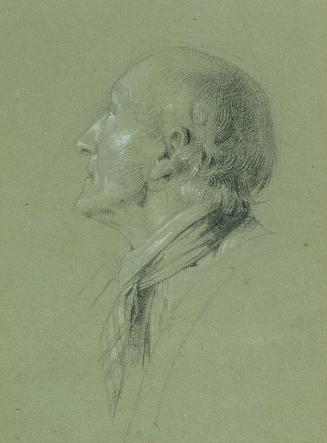 Johann Peter Krafft, Porträtstudie zur "Heimkehr des Landwehrmannes" (1817), vor 1817, Bleistif…