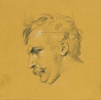 Johann Peter Krafft, Porträtstudie zum "Ausfall Nikolaus Zrinys vor der Festung Szigeth", vor 1…