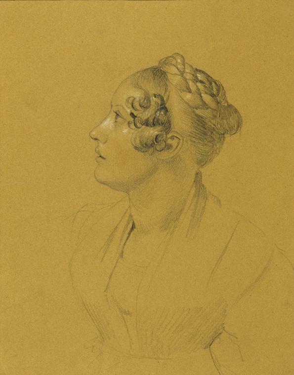 Johann Peter Krafft, Porträtstudie zur "Rückkehr des Kaisers Franz aus Pressburg" (Frau Steger)…