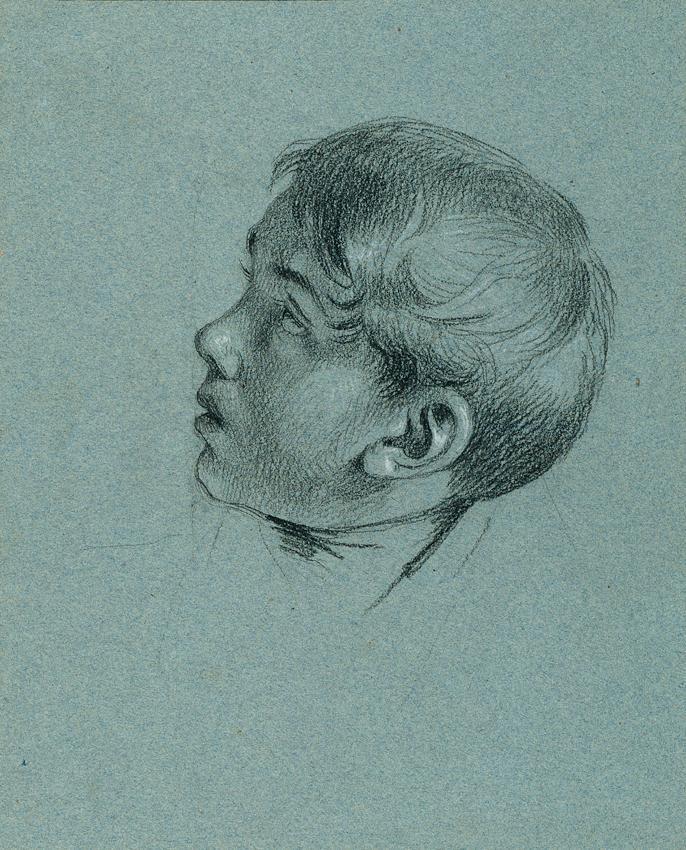 Study of a Boy’s Head for “Return of Emperor Franz from Bratislava”