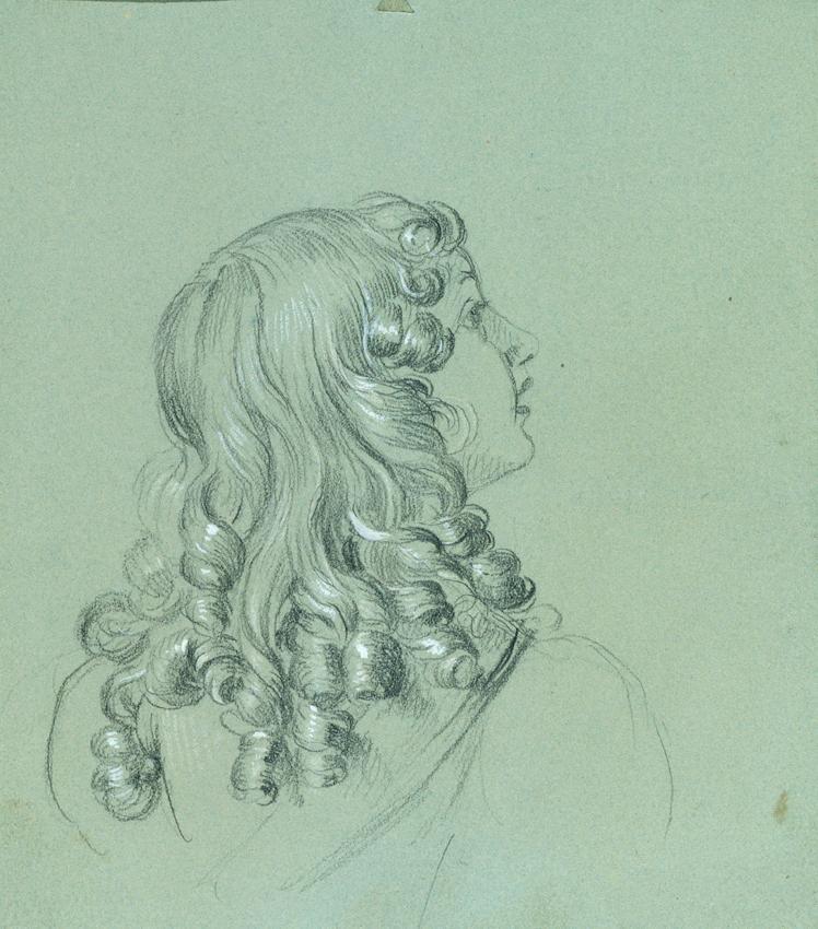 Johann Peter Krafft, Weibliche Studie zum "Einzug nach dem Pariser Frieden", vor 1828, Bleistif…