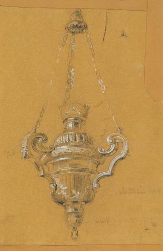 Johann Peter Krafft, Ampel (Studie), Bleistift auf Papier, weiß gehöht, 29 x 19,5 cm, Belvedere…