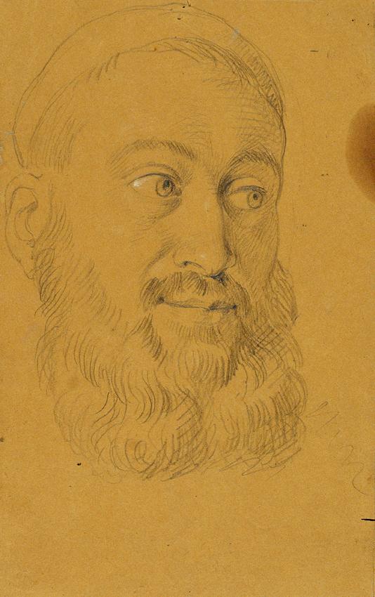 Portrait Study for “Rudolf von Habsburg and the Priests”