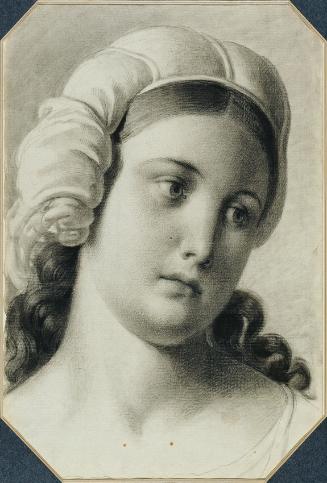 Johann Peter Krafft, Tochter Julie (?), Kreide auf Papier, 39 x 28 cm, Belvedere, Wien, Inv.-Nr…