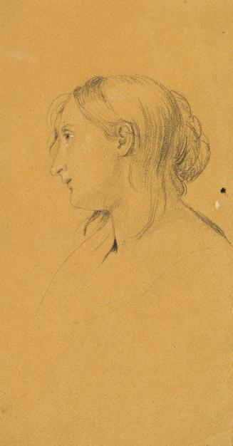 Johann Peter Krafft, Studie zu "Ossian und Malvina", vor 1821, Bleistift auf Papier, 21 x 11,5 …