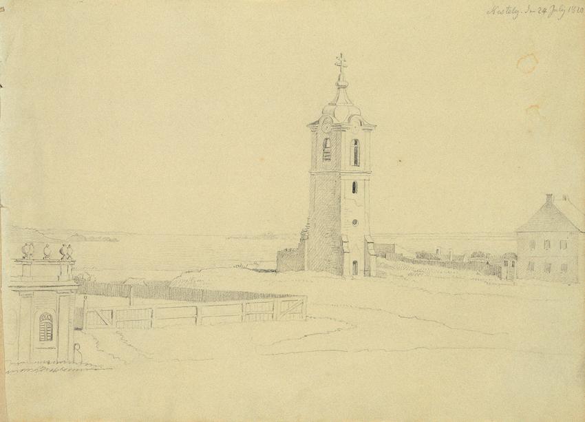Johann Peter Krafft, Kestely, 1820, Bleistift auf Papier, 17,5 x 24,5 cm, Belvedere, Wien, Inv.…