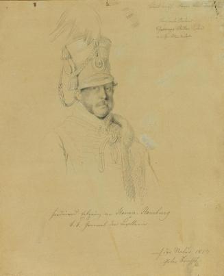 Johann Peter Krafft, Friedrich Erbprinz von Hessen-Homburg, 1813, Bleistift auf Papier, 26,7 ×  ...