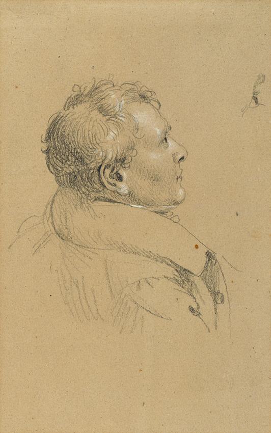 Johann Peter Krafft, Studie zur "Rückkehr des Kaisers Franz aus Pressburg", vor 1828, Bleistift…