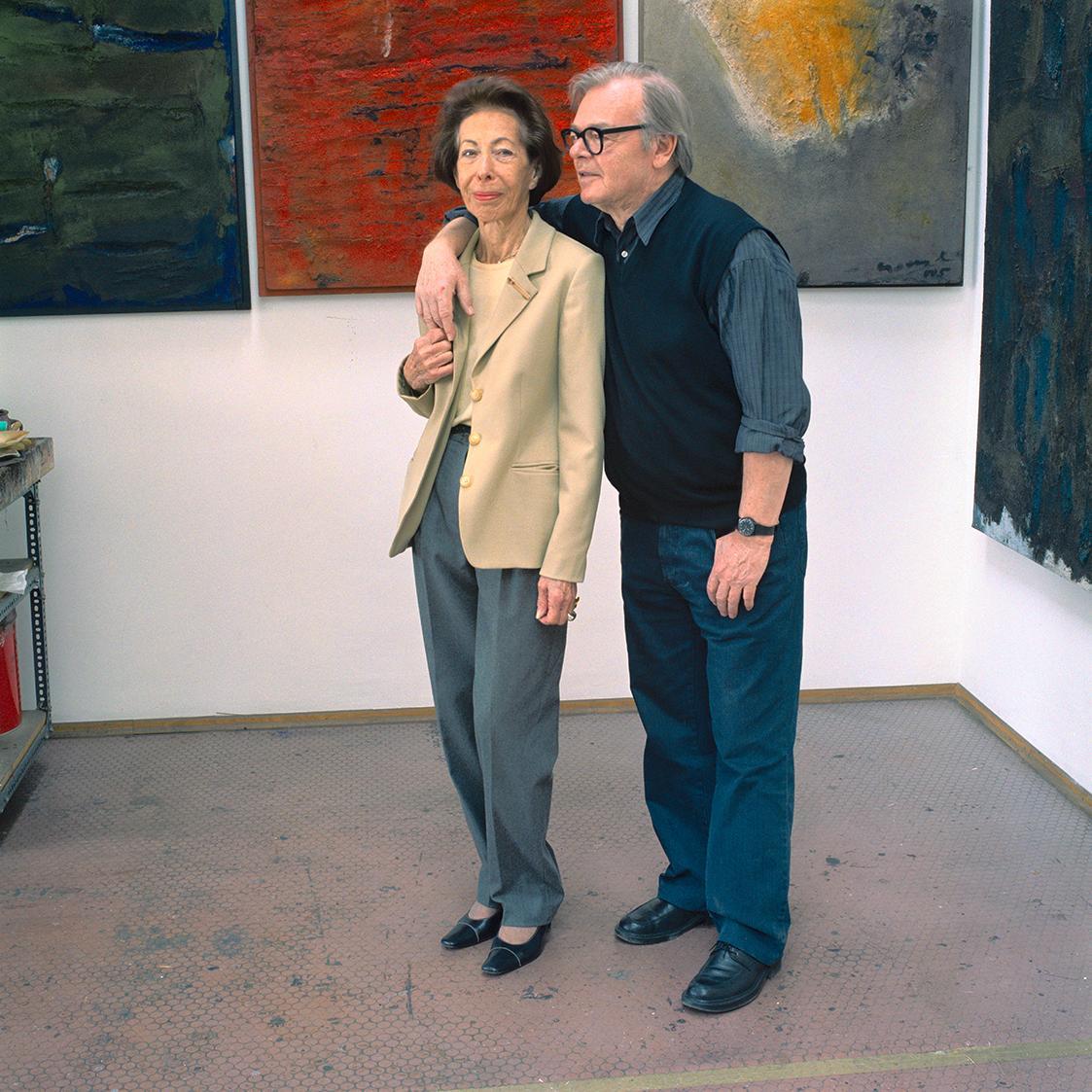 Heidi Harsieber, Rudolf und Christine Goessl, 2005, C-Print, Darstellungsmaße: 45 × 45 cm, Sche…