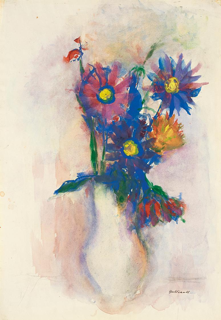 Flowers in a White Jug