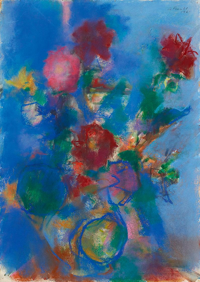 Krug mit Blumenstrauss