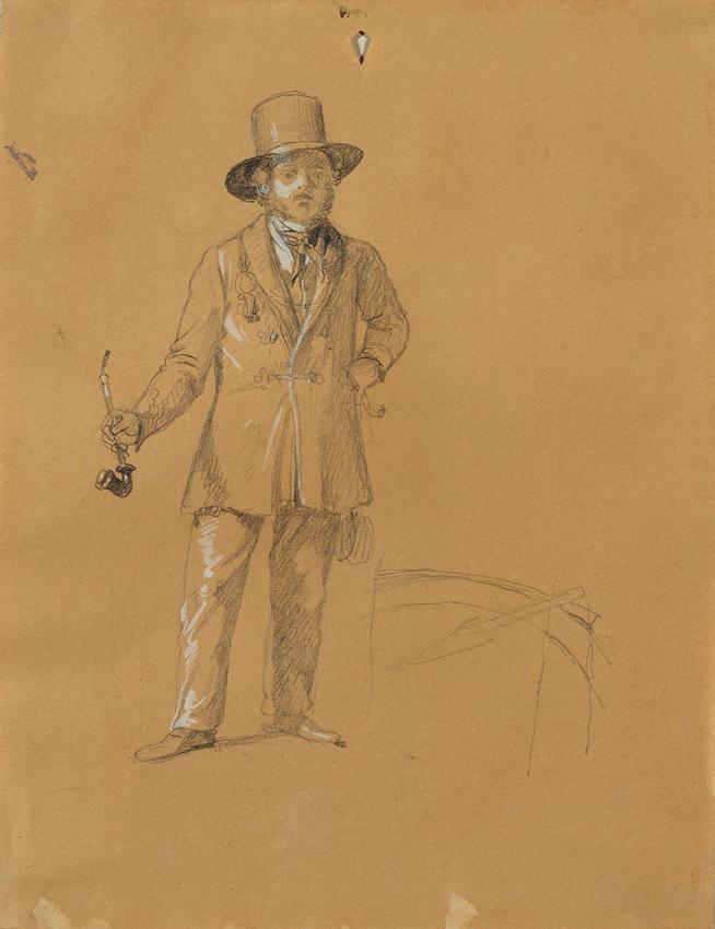 Johann Peter Krafft, Maler Friedrich Jagemann aus Weimar (Studie zu "Künstlerfreunde lösen eine…