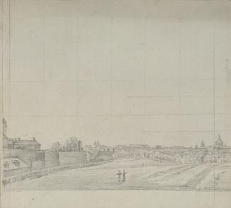 Johann Peter Krafft, Blick von Wien nach Süden, Bleistift auf Papier, 26,5 x 29 cm, Belvedere, …