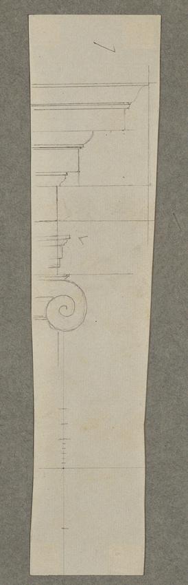 Johann Peter Krafft, Brunnenanlage im Pfirsichgarten des Oberen Belvederes: Detail, um 1850, Bl…