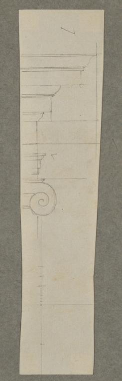Johann Peter Krafft, Brunnenanlage im Pfirsichgarten des Oberen Belvederes: Detail, um 1850, Bl…