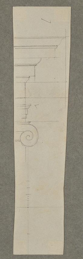 Johann Peter Krafft, Brunnenanlage im Pfirsichgarten des Oberen Belvederes: Detail, um 1850, Bl…