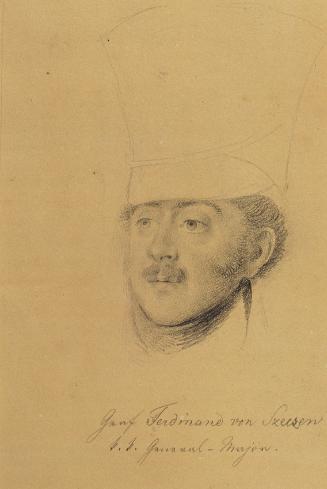 Johann Peter Krafft, Studie zu "Erzherzog Karl mit seinem Stab in der Schlacht bei Aspern" (Gra…