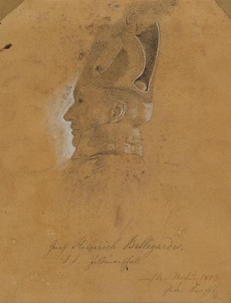 Johann Peter Krafft, Studie zu "Erzherzog Karl mit seinem Stab in der Schlacht bei Aspern" (Gra…