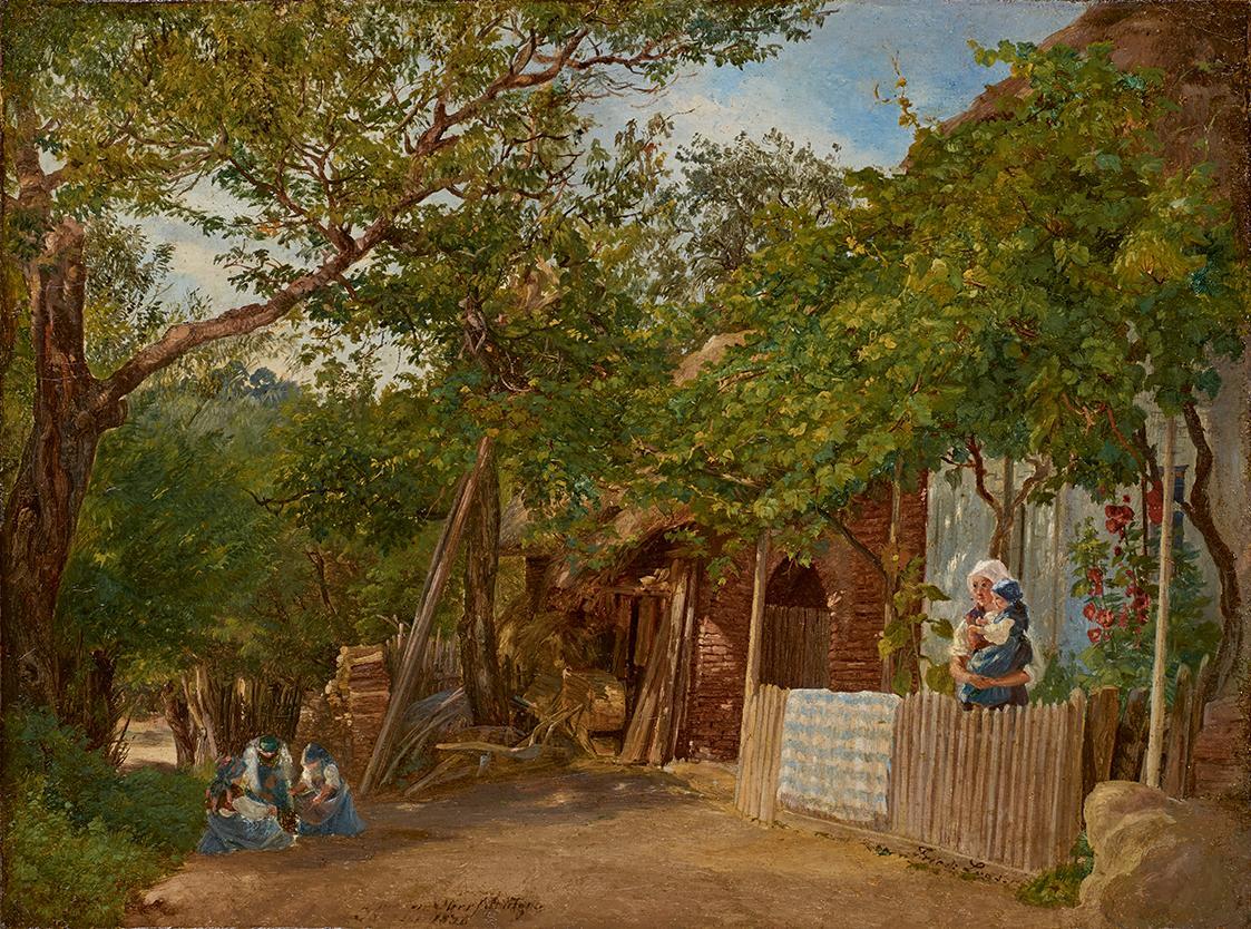 Friedrich Loos, Motiv aus Oberschützen, 1838, Öl auf Leinwand, 24 x 32 cm, Belvedere, Wien, Inv…