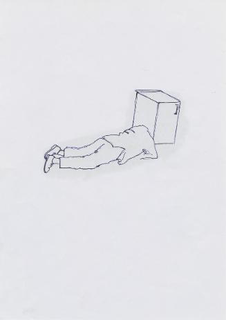 Erwin Wurm, Ohne Titel, undatiert, Kugelschreiber und Faserschreiber auf Papier, 30 × 21,2 cm, …