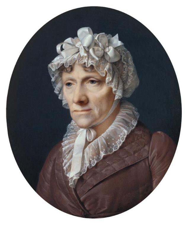 Johann Peter Krafft, Anna Katherina Magdalena Krafft, geb. Donné, 1812, Deckfarben, Hochoval: 2…