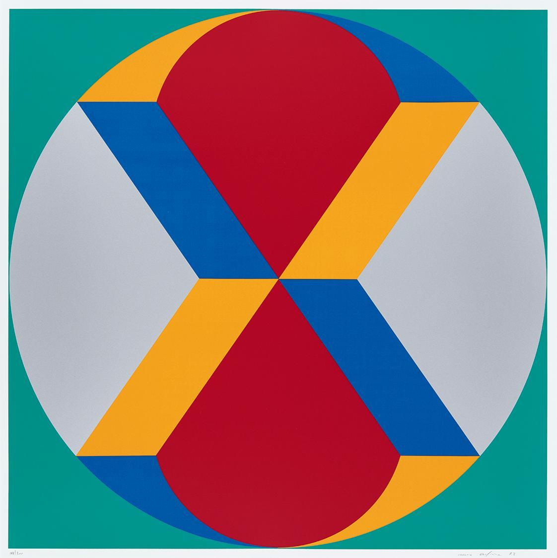Marc Adrian, Poèmes Inventionistes II, 1973, Serigrafie auf Papier, 60 × 60 cm, Schenkung Samml…