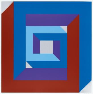 Marc Adrian, Poèmes Inventionistes III, 1973, Serigrafie auf Papier, 60 × 60 cm, Schenkung Samm…