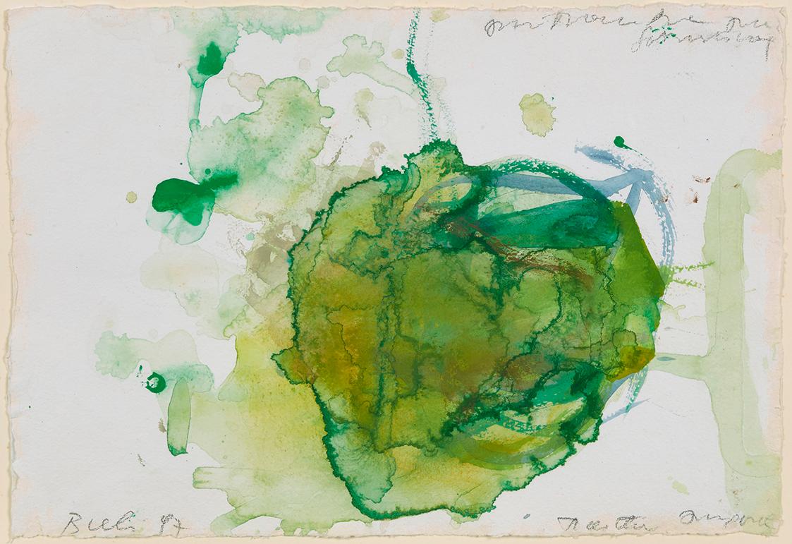 Martha Jungwirth, Ohne Titel, 1997, Aquarell, 25 × 36,5 cm, Schenkung aus Privatbesitz, Belvede…