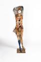 Helmut Leherb, Zeitzerstörung-Skulptur, 1960er-Jahre, Schaufensterpuppe bemalt und beklebt mit …