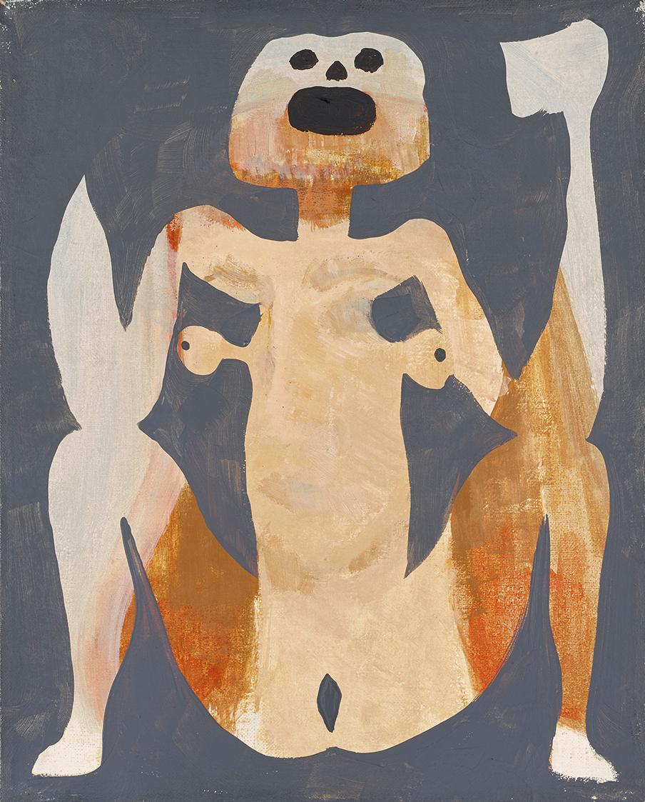 Václav Bostik, Ohne Titel, 1947, Öl auf Leinwand, 40 × 32 cm, Dauerleihgabe Sammlung Rotter, Be…