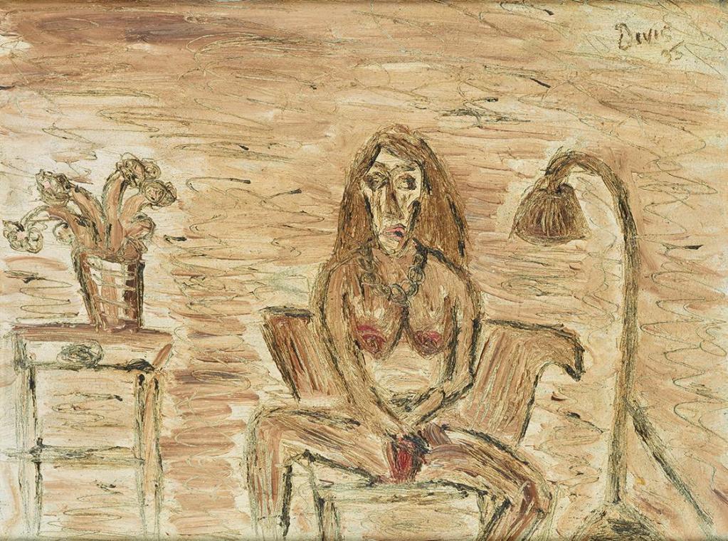 Alén Divis, Interieur (Hure), 1935, Öl auf Leinwand, 25,5 × 34 cm, Dauerleihgabe Sammlung Rotte…